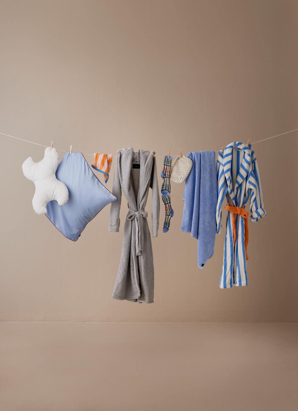 Mount everest fleece badekåbe - Light grey